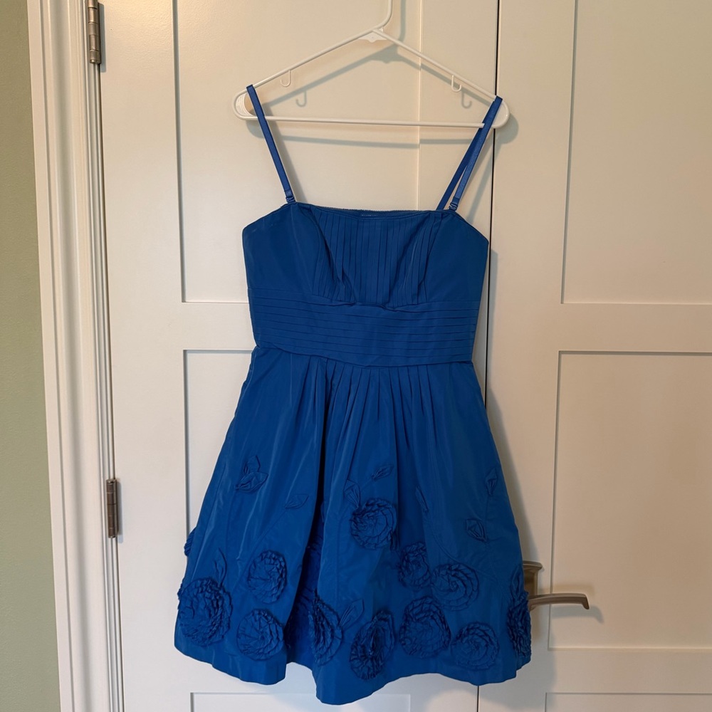 BCBG Floral Appliqué Formal Mini Dress